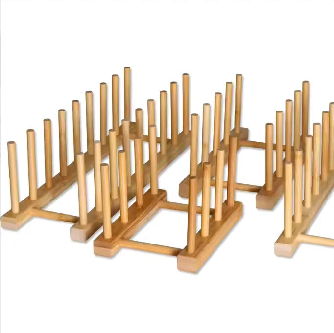 Natural Bamboo Wooden Dish Drying Rack